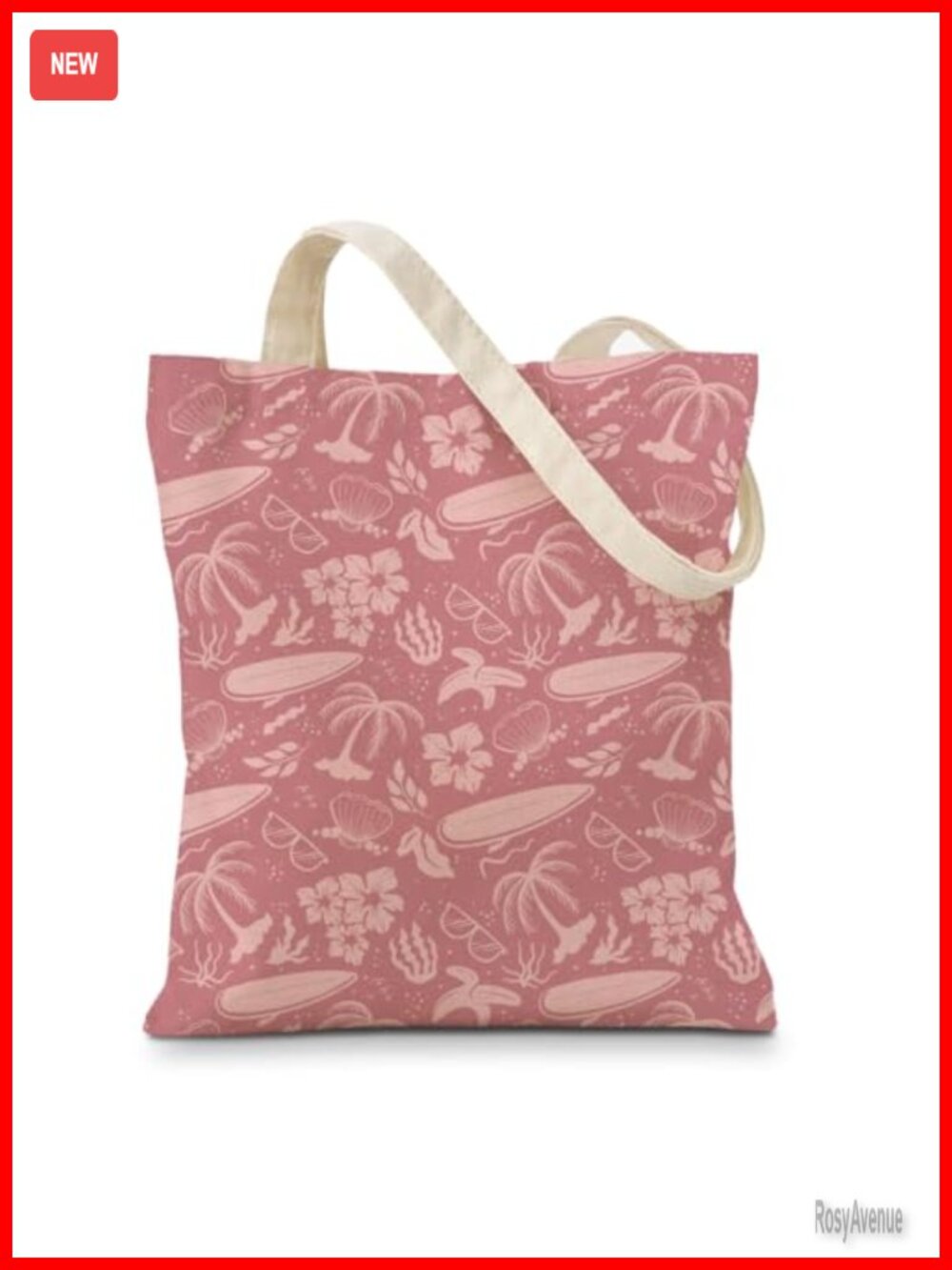 Canvas Tote Bag Botanical Wildlife Reusable Shoulder Carryall Beach Shopping
